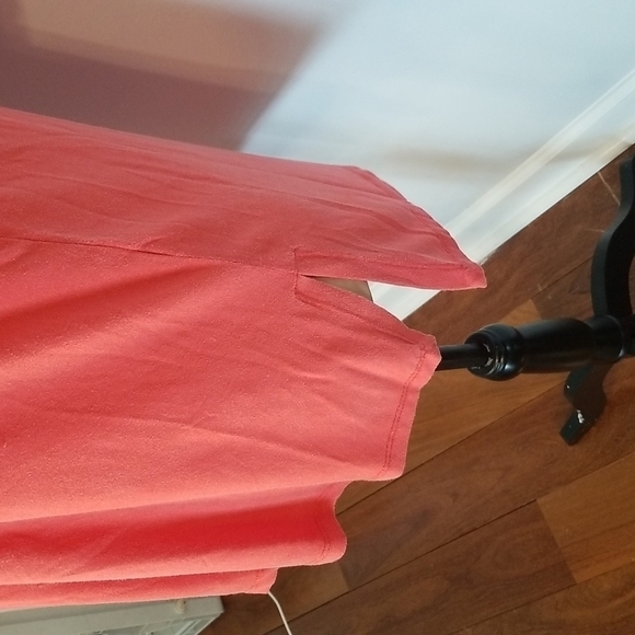 Eileen Fisher Asymmetrical Top Coral Color Size XSmall - Picture 3 of 6